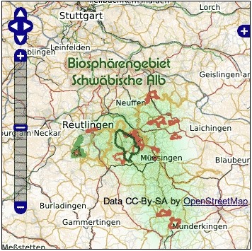 Übersicht GPS-Touren Biosphärengebiet Schwäbische Alb